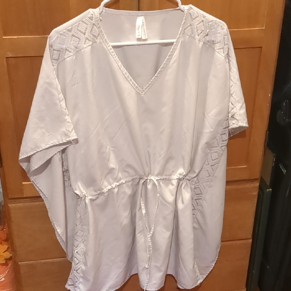 Chic Light Gray Women's Blouse